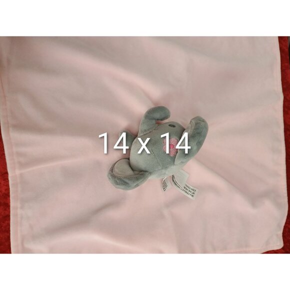 Elephant Plush Security Blanket Baby Lovey Pink/Gray Rock A Bye Baby‎ Boutique - Picture 8 of 8